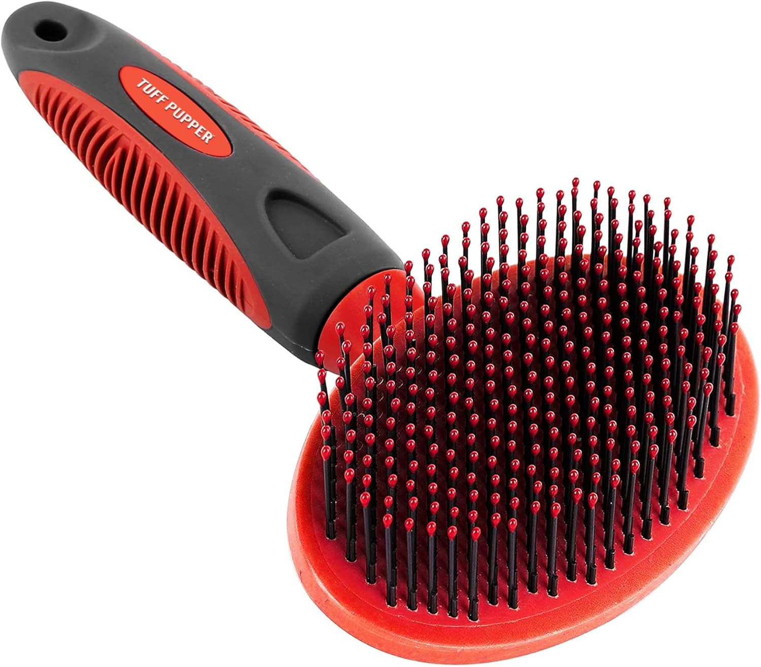 round Bristle Soft Brush for Dogs and Cats | Gentle Grooming for Short or Long Hair | Soft Pin Tool for Sensitive Skin | Detangle & Remove Loose Fur | for Dematting & Detangling Undercoat